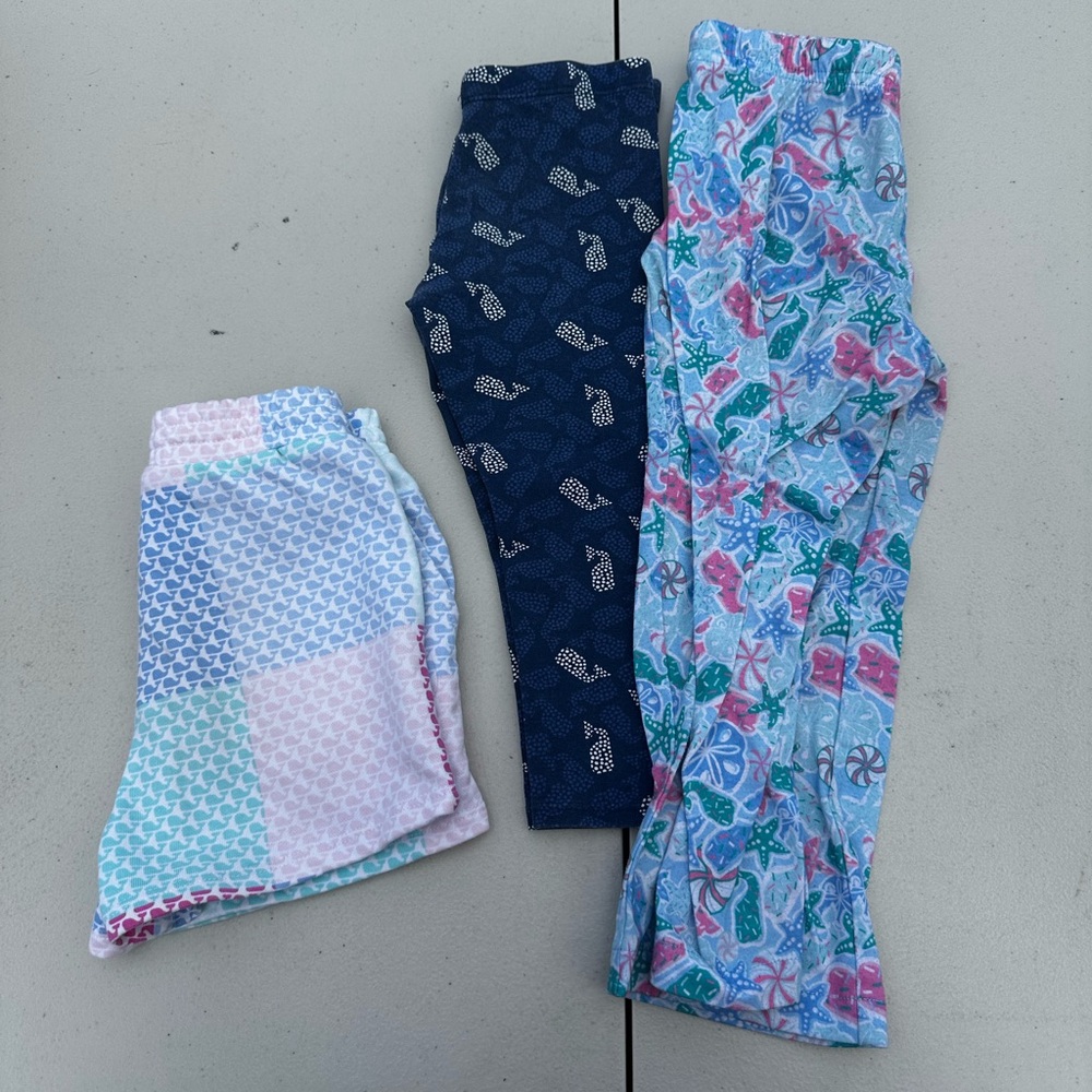 Vineyard Vines Kids' Patterned Leggings Set